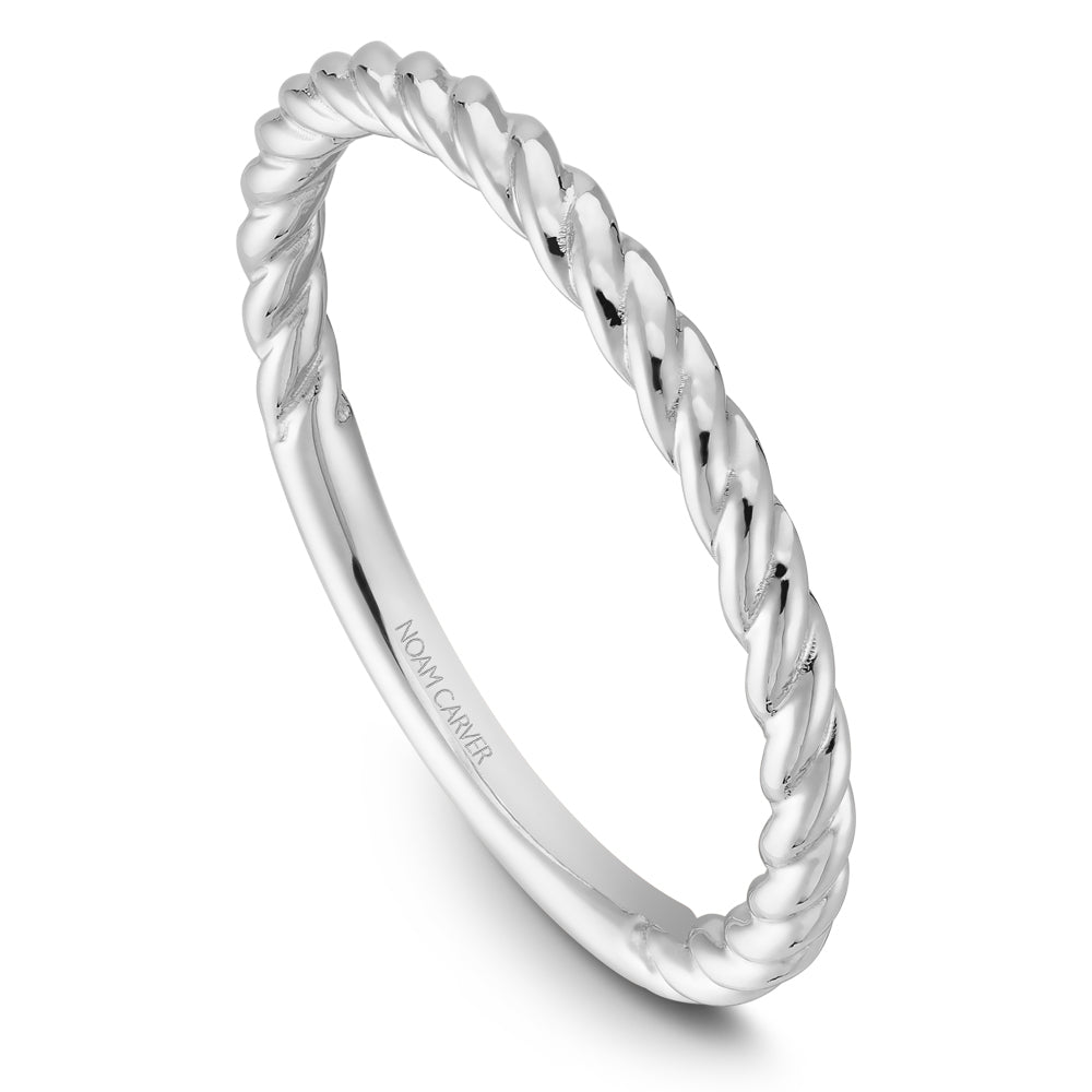 Noam Carver Stackable White 14k Gold