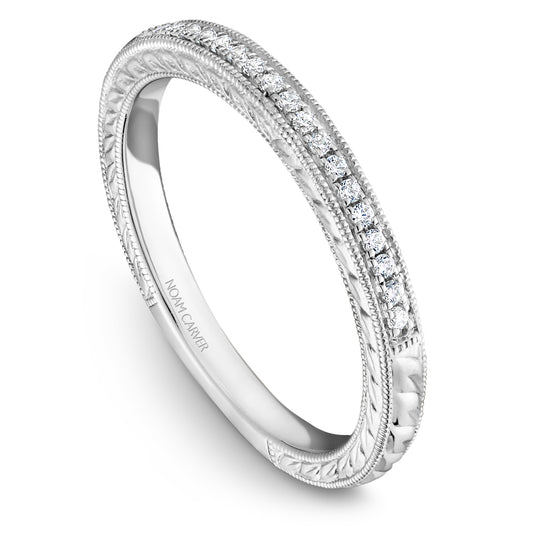 Noam Carver Stackable Platinum With 18 RD TCW 0.09ct