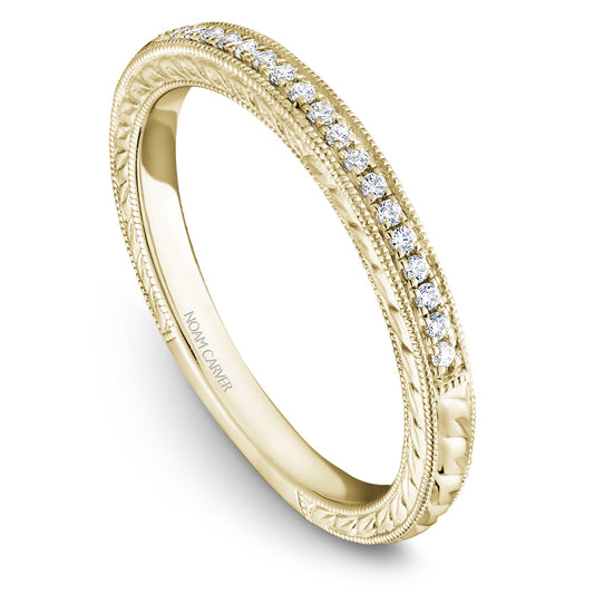 Noam Carver Stackable Yellow 18k Gold With 18 RD TCW 0.09ct