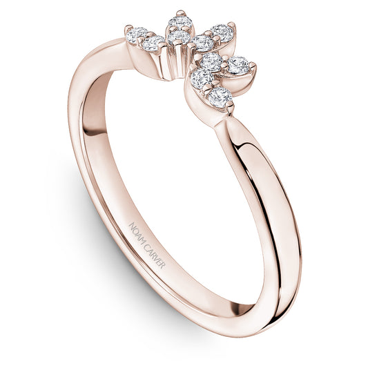 Noam Carver Stackable Rose 14k Gold With 5 MAR TCW 0.250ct