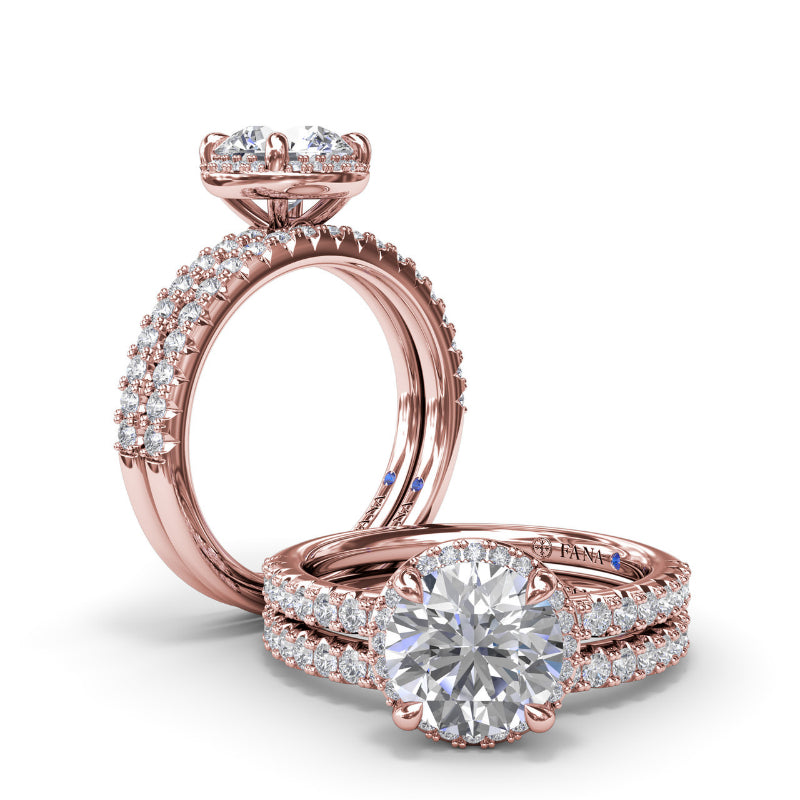 Fana Double Prong Diamond Wedding Band
