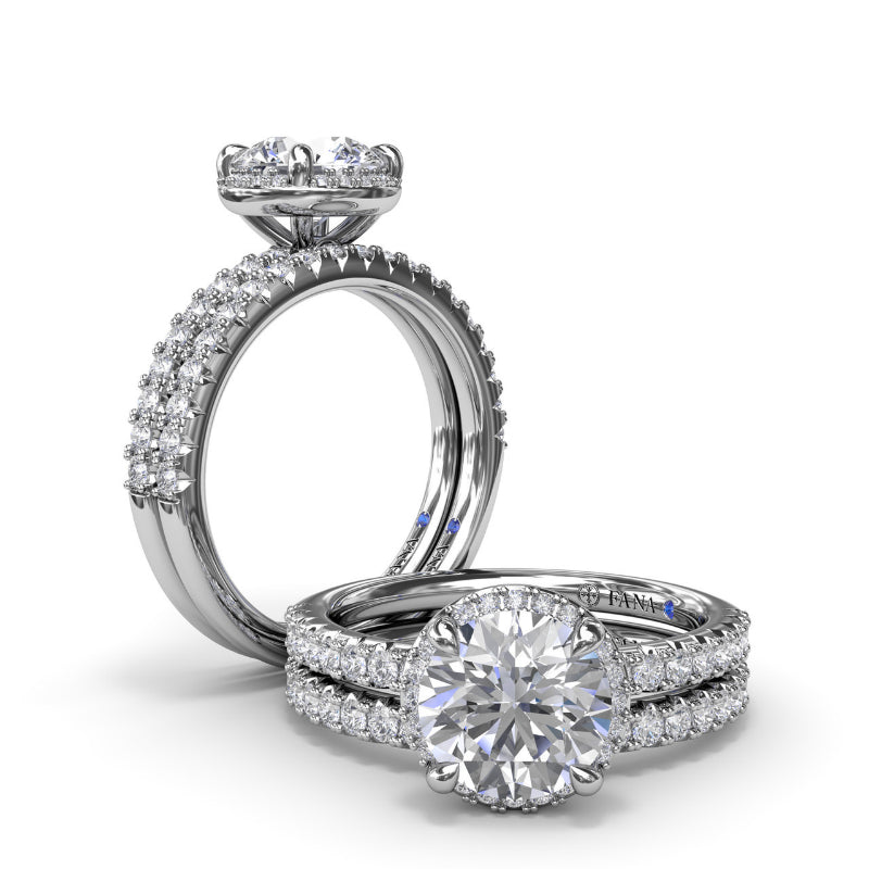 Fana Double Prong Diamond Wedding Band
