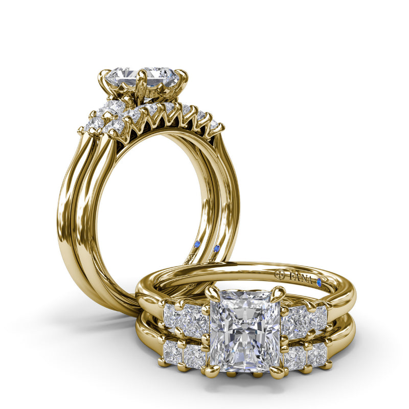 Fana Princess Cut Diamond Wedding Band