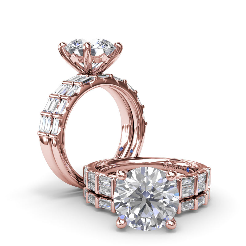 Fana Beautiful Baguette Diamond Wedding Band