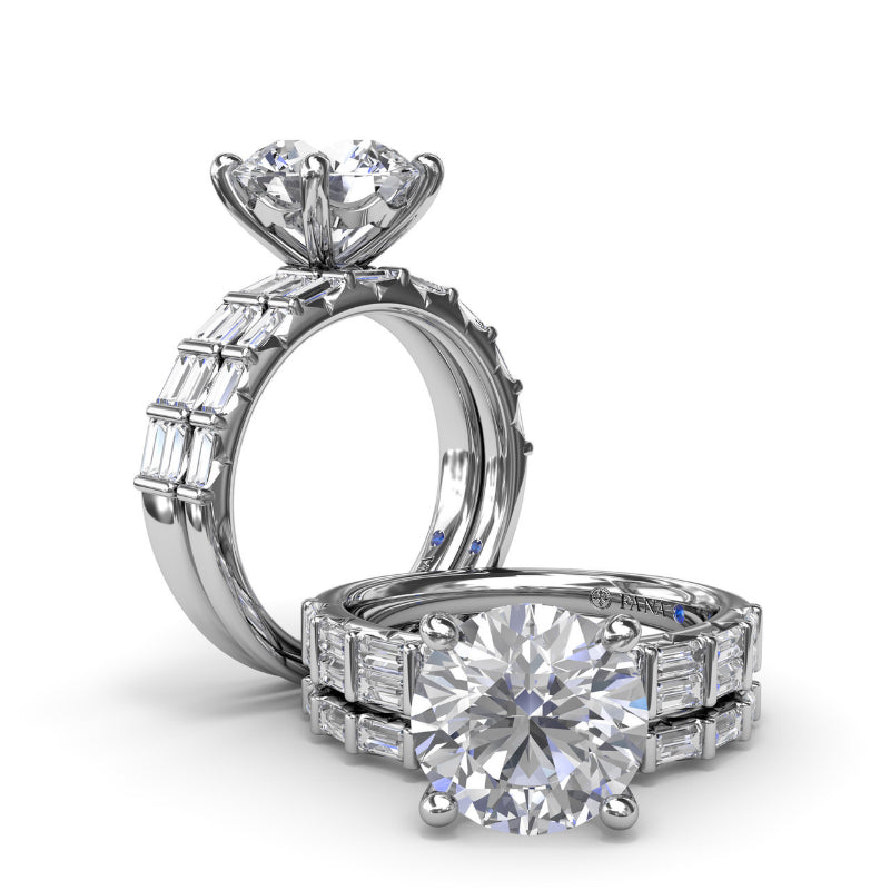 Fana Beautiful Baguette Diamond Wedding Band
