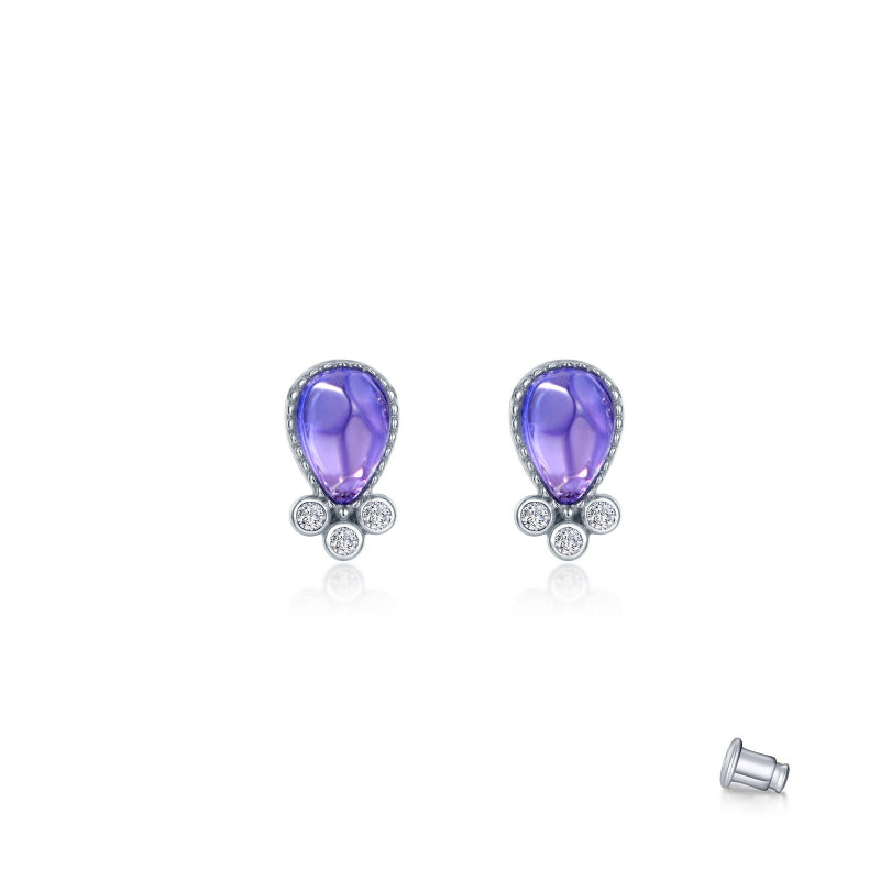 Lafonn Fancy Lab-Grown Sapphire Stud Earrings