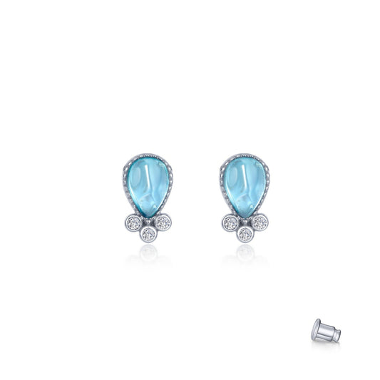 Lafonn Fancy Lab-Grown Sapphire Stud Earrings