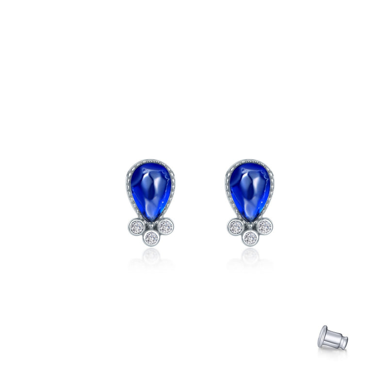 Lafonn Fancy Lab-Grown Sapphire Stud Earrings