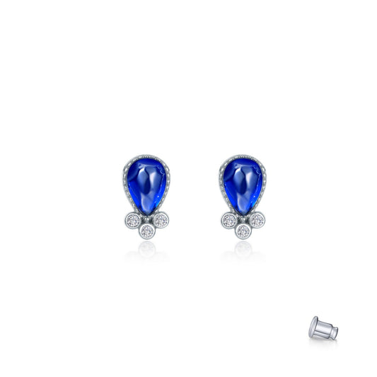 Lafonn Fancy Lab-Grown Sapphire Stud Earrings