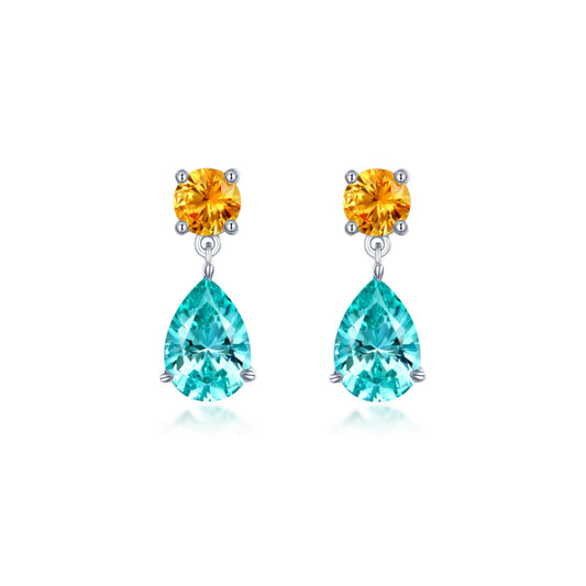 Lafonn Fancy Lab-Grown Sapphire Drop Earrings