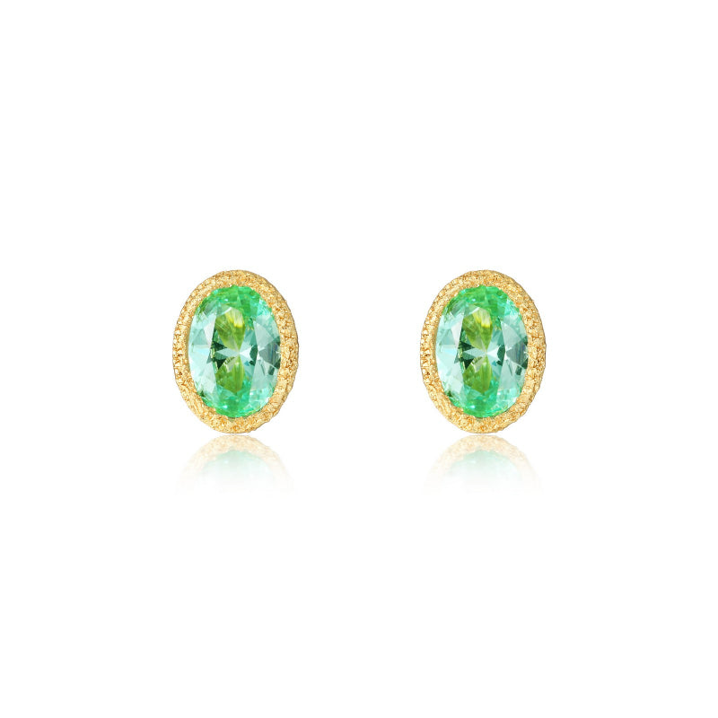 Lafonn Fancy Lab-Grown Sapphire Solitaire Stud Earrings