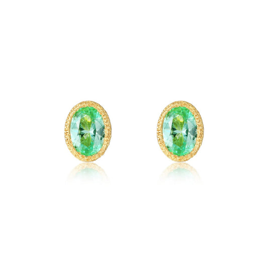Lafonn Fancy Lab-Grown Sapphire Solitaire Stud Earrings