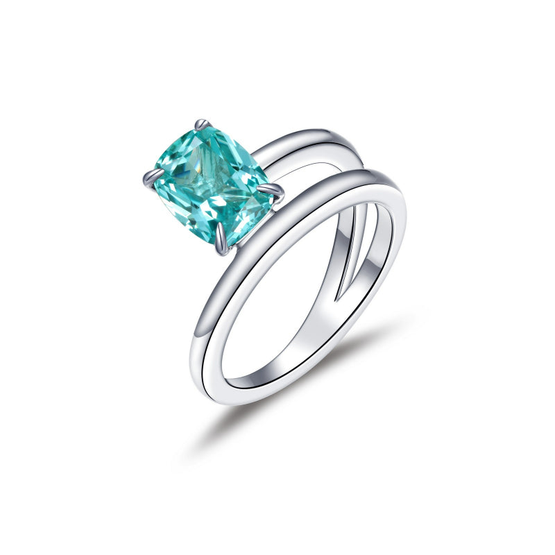 Lafonn Fancy Lab-Grown Sapphire Solitaire Ring