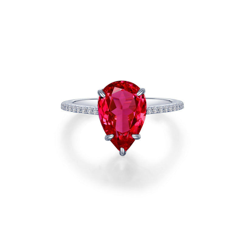 Lafonn Fancy Lab-Grown Sapphire Solitaire Ring