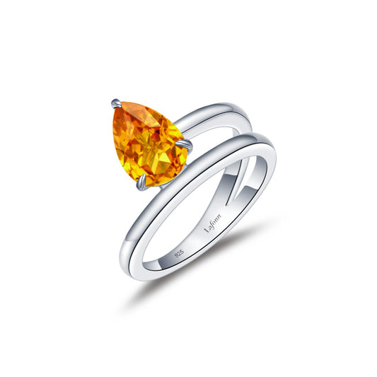 Lafonn Fancy Lab-Grown Sapphire Solitaire Ring