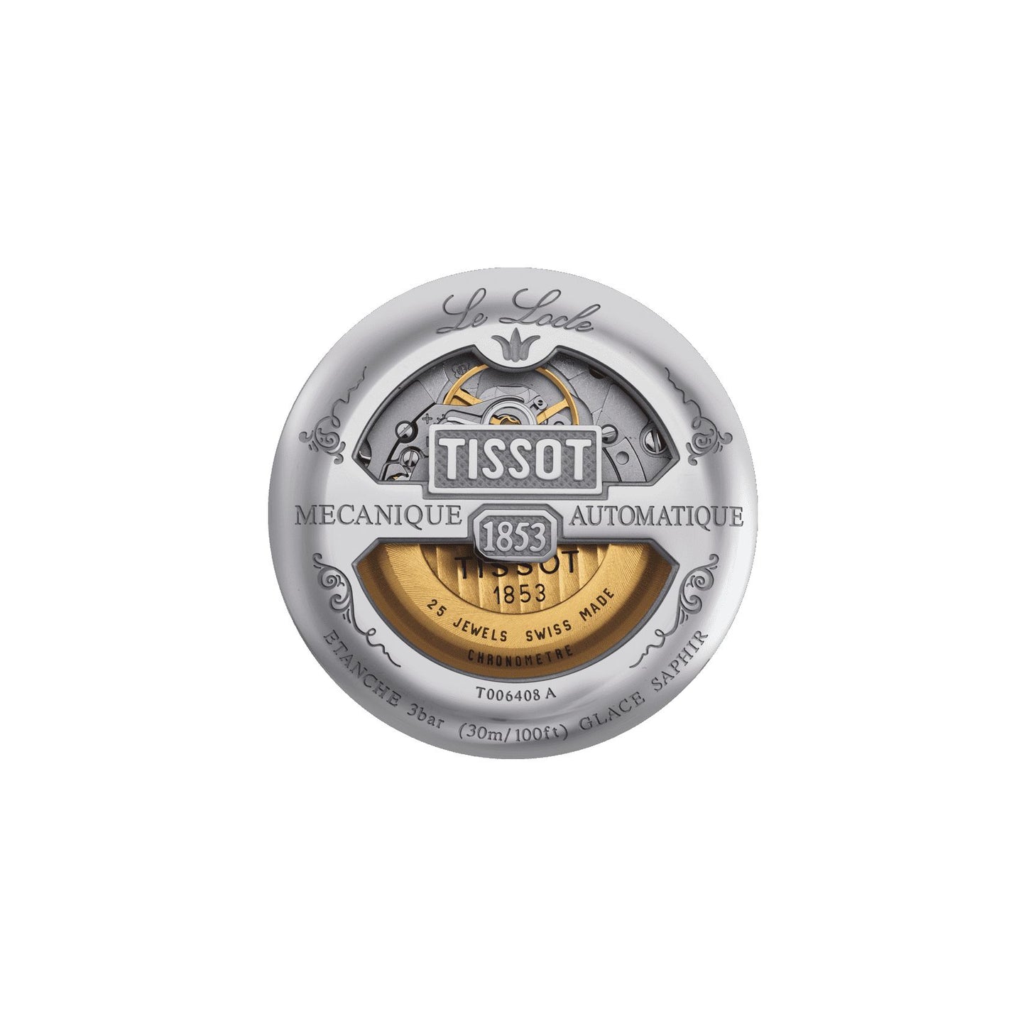 Tissot Le Locle Automatic Cosc (Stainless Steel, Grey) Arabic And Indexes