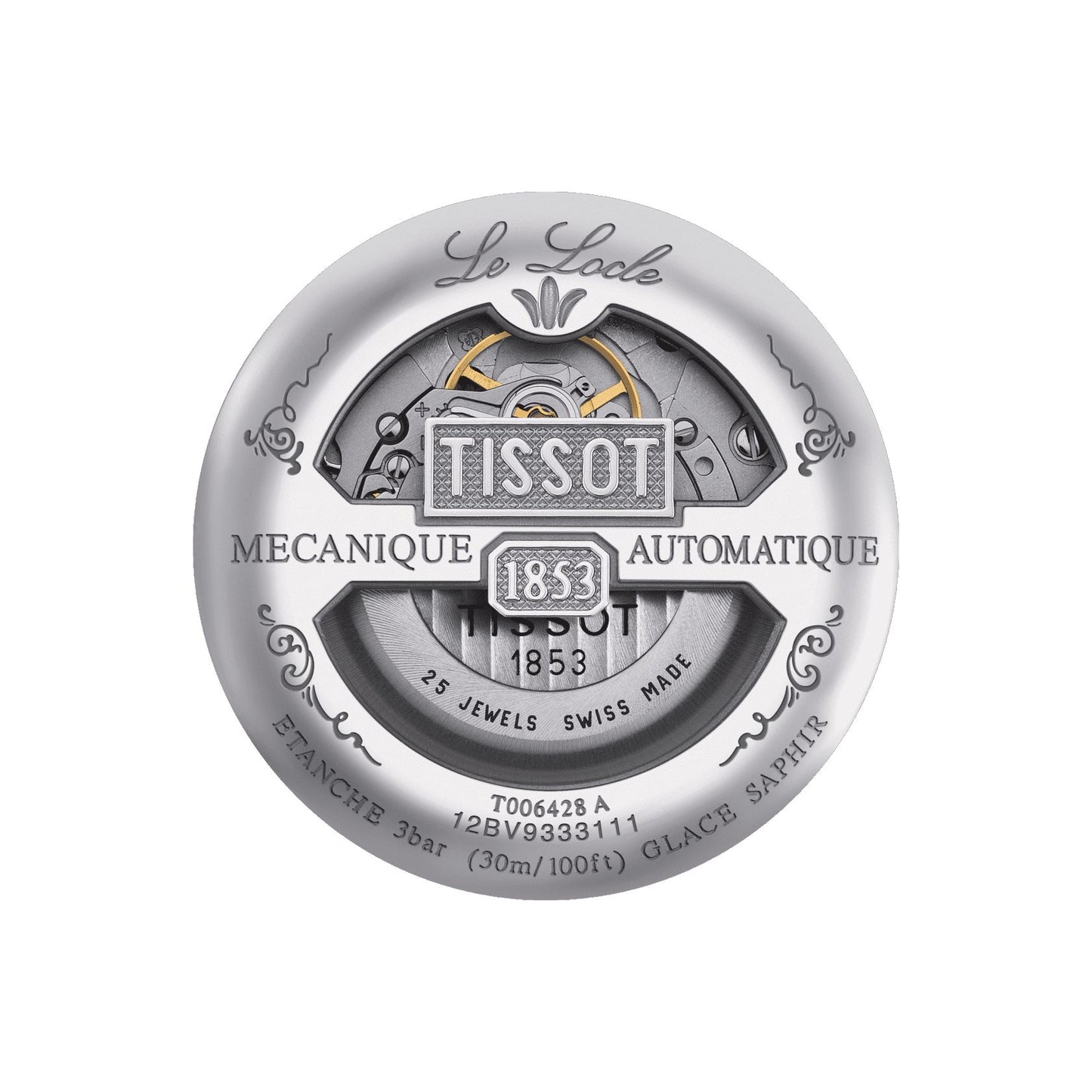 Tissot Le Locle Automatic Petite Seconde (Stainless Steel, Grey) Roman And Indexes