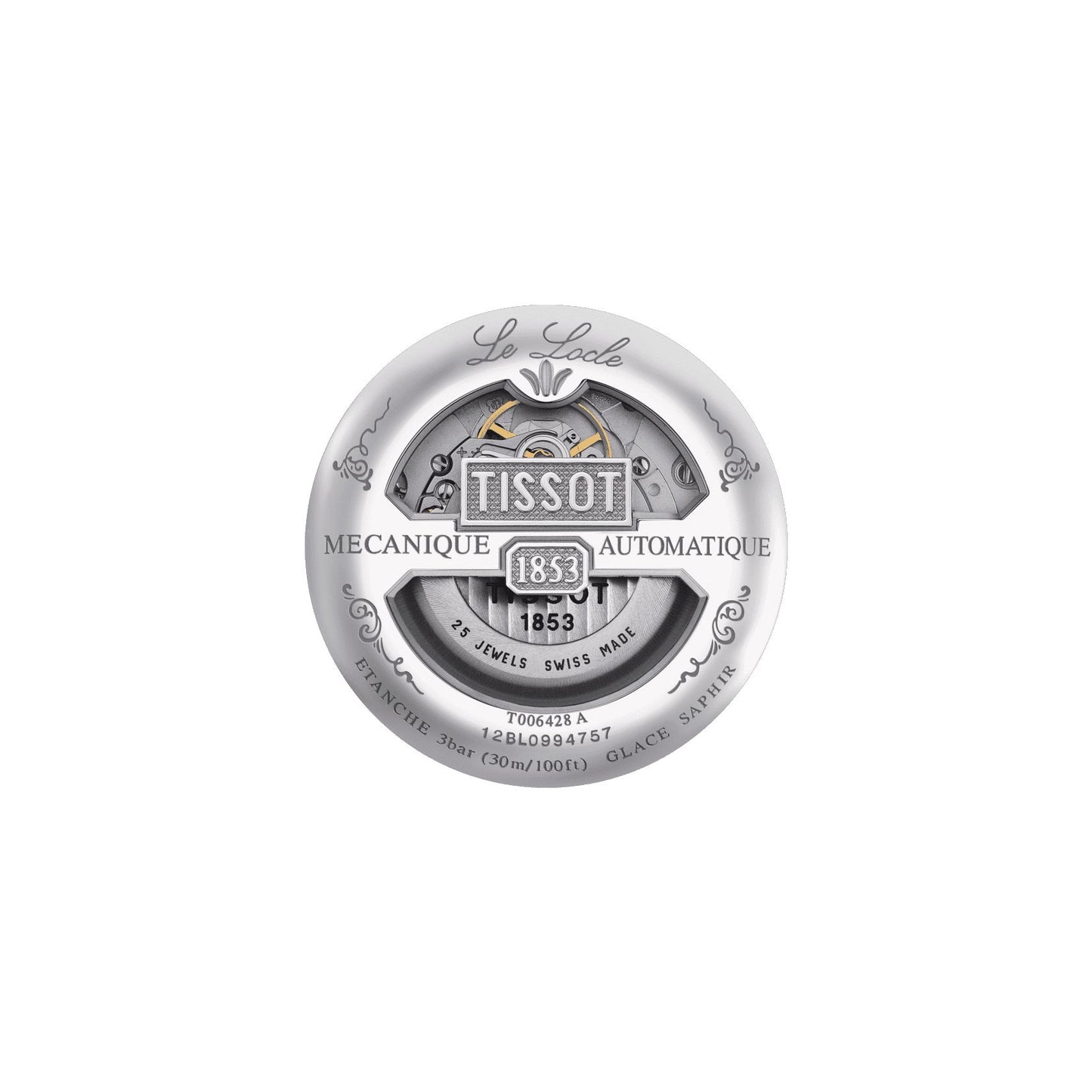 Tissot Le Locle Automatic Petite Seconde (Stainless Steel, Grey) Roman And Indexes