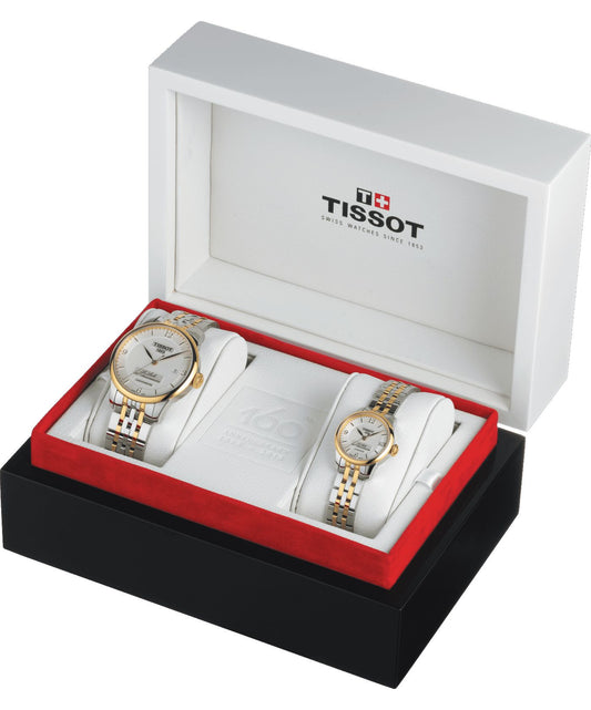 Tissot Le Locle Automatic 160Th Anniversary (Stainless Steel, Grey/Yellow Gold 1N14) Arabic And Indexes