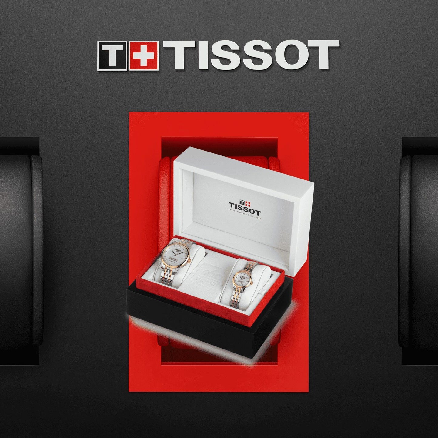 Tissot Le Locle Automatic 160Th Anniversary (Stainless Steel, Grey/Yellow Gold 1N14) Arabic And Indexes