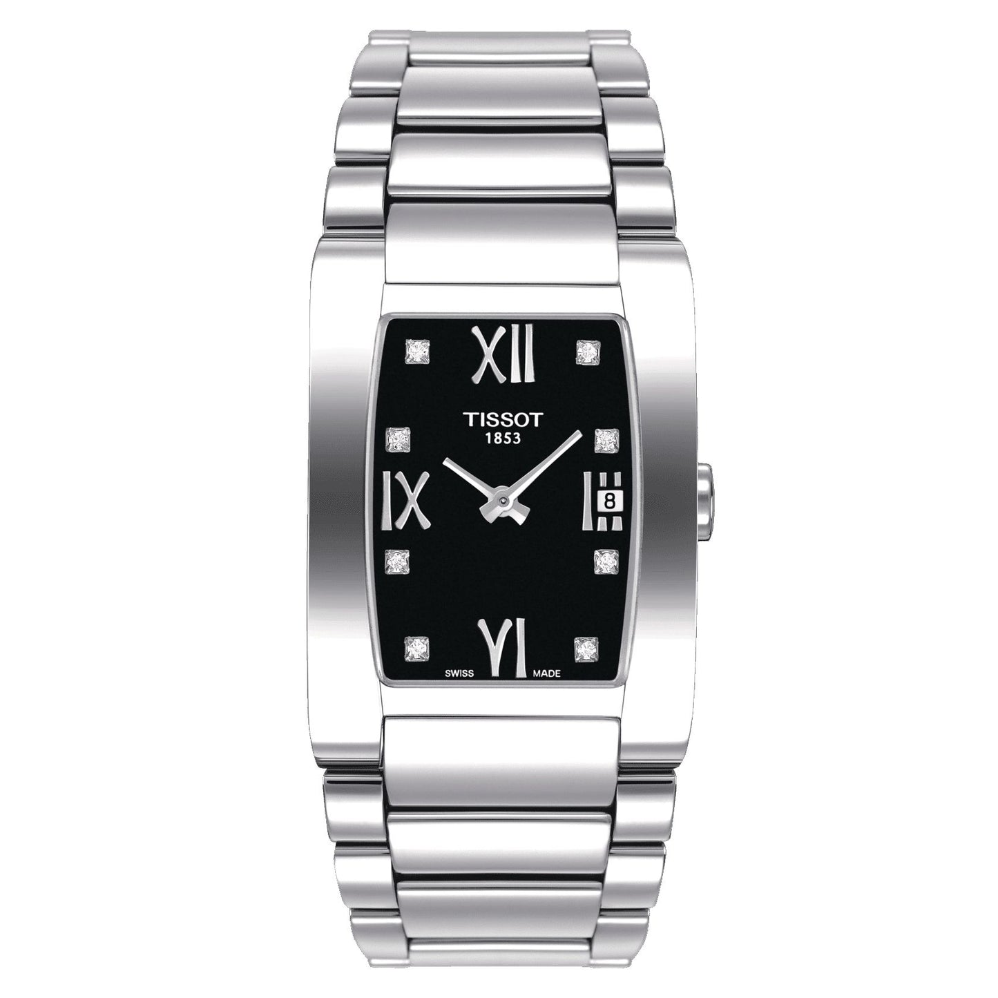 Tissot Generosi-T (Stainless Steel, Grey) Roman And Diamonds