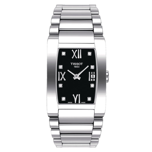 Tissot Generosi-T (Stainless Steel, Grey) Roman And Diamonds