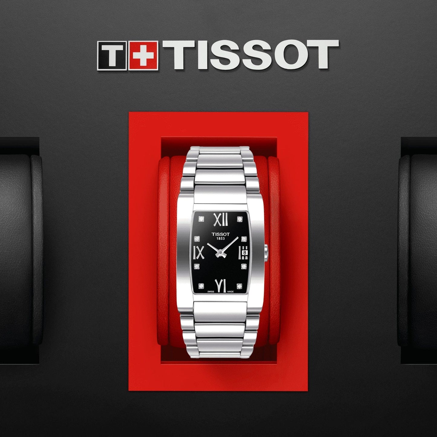 Tissot Generosi-T (Stainless Steel, Grey) Roman And Diamonds