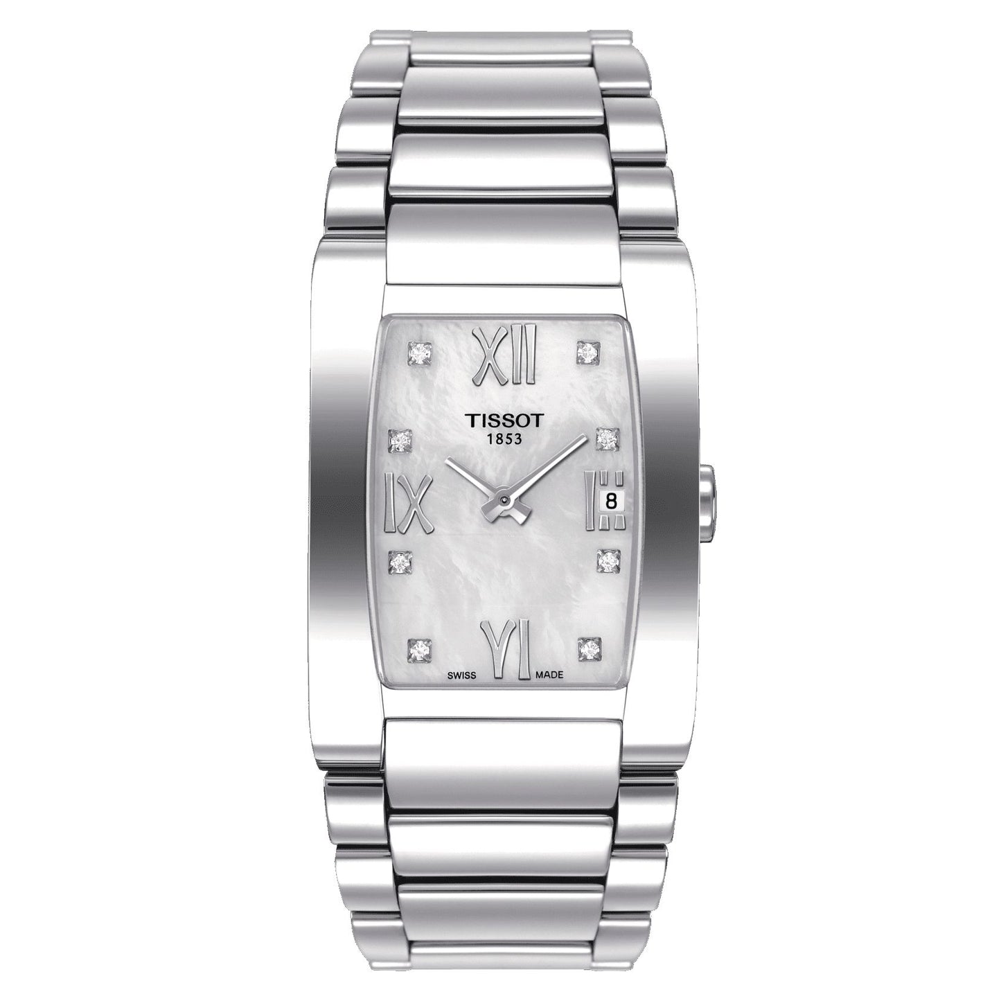Tissot Generosi-T (Stainless Steel, Grey) Roman And Diamonds