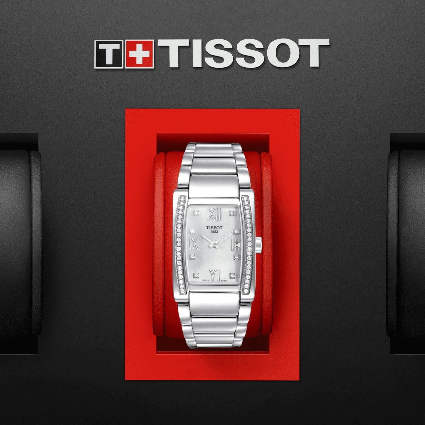 Tissot Generosi-T (Stainless Steel, Grey) Roman And Diamonds