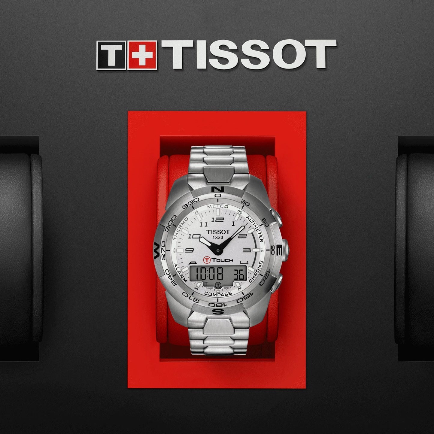 Tissot T-Touch Expert Stainless Steel (Stainless Steel, Grey) Arabic And Indexes