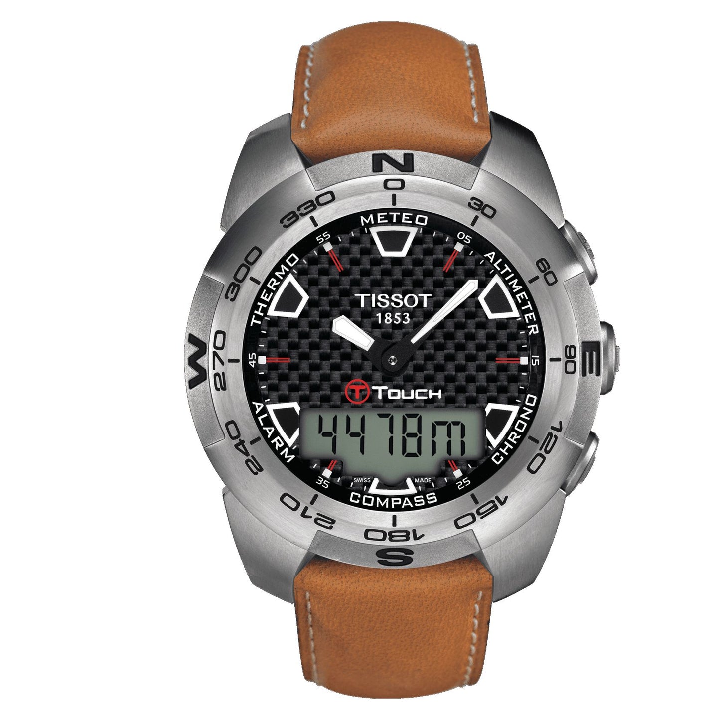 Tissot T-Touch Expert Titanium (Leather, Beige) Indexes