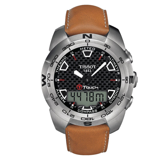 Tissot T-Touch Expert Titanium (Leather, Beige) Indexes