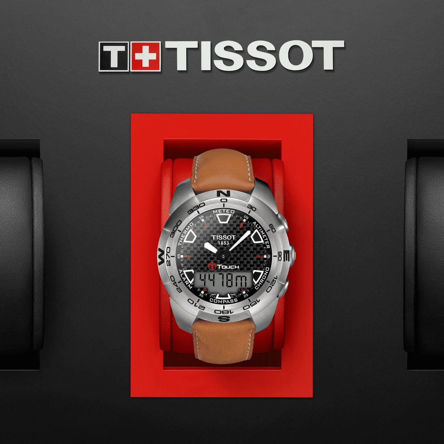 Tissot T-Touch Expert Titanium (Leather, Beige) Indexes