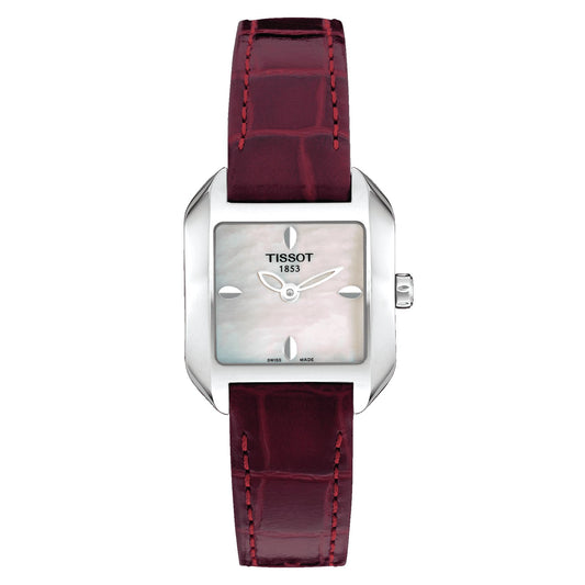 Tissot T-Wave Square (Leather, Red) Indexes