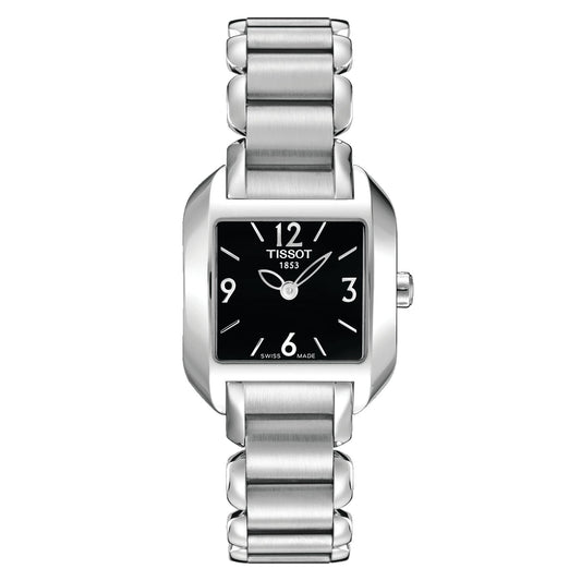 Tissot T-Wave Square (Stainless Steel, Grey) Arabic And Indexes