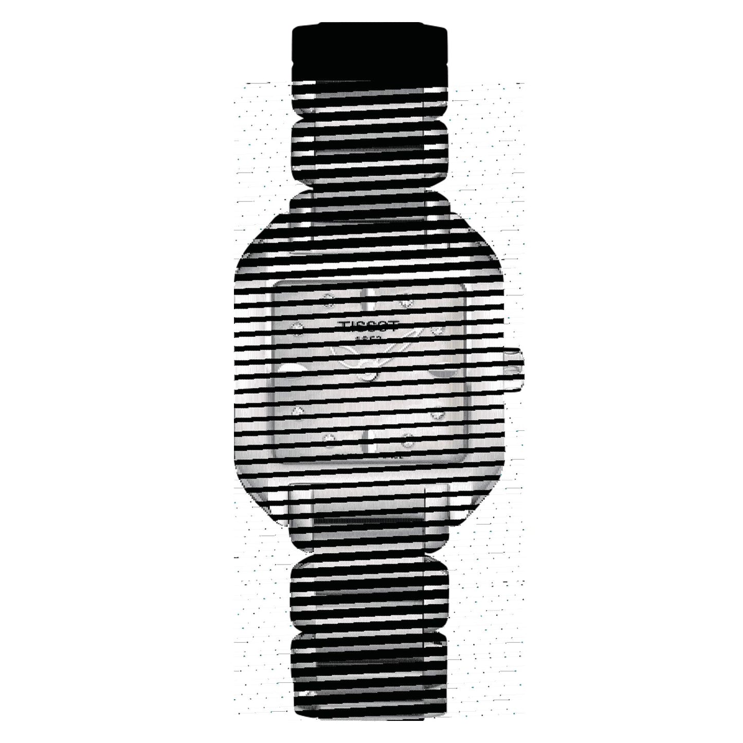 Tissot T-Wave Square (Stainless Steel, Grey) Indexes And Diamonds