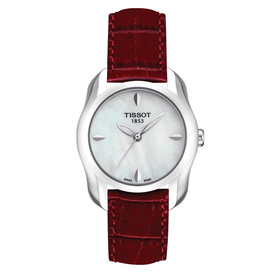 Tissot T-Wave Round (Leather, Red) Indexes