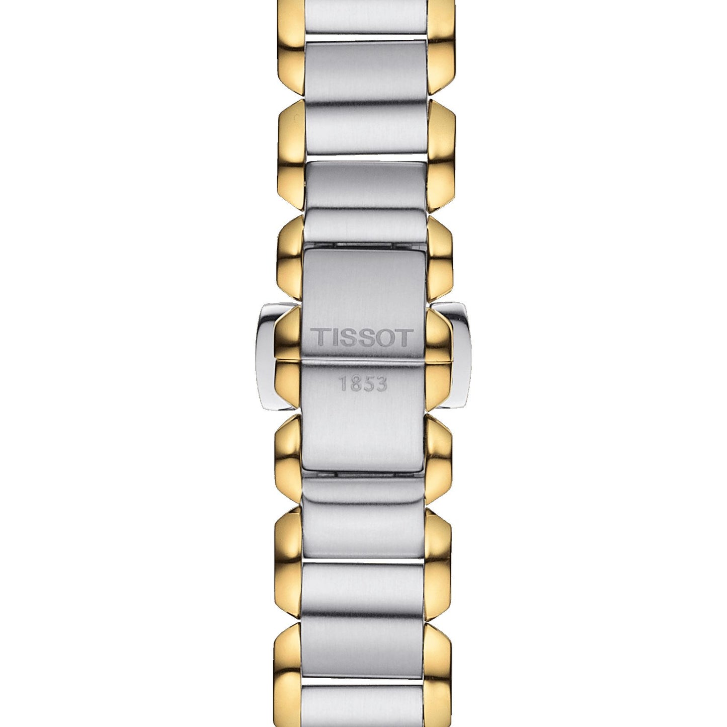 Tissot T-Wave Round (Stainless Steel, Grey/Yellow Gold 1N14) Arabic And Indexes