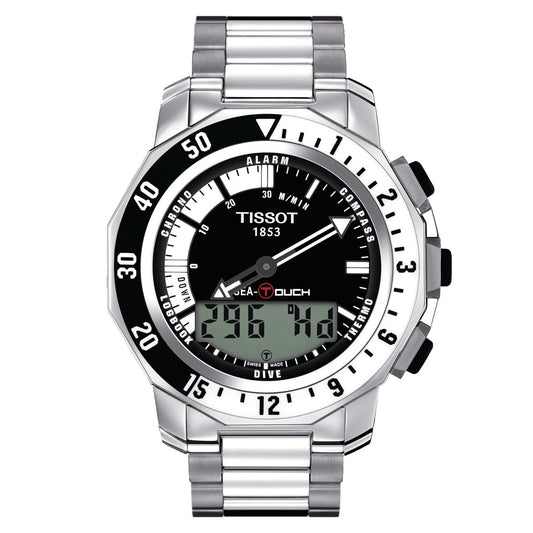 Tissot Sea-Touch In Meters (Stainless Steel, Metal) Indexes