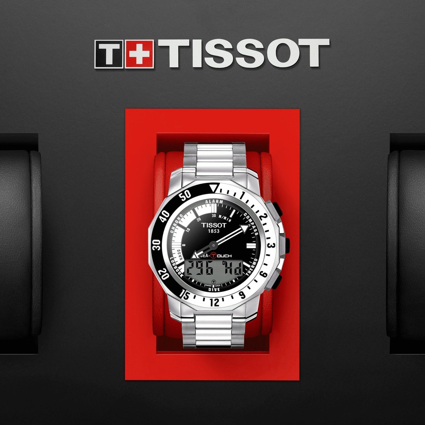 Tissot Sea-Touch In Meters (Stainless Steel, Metal) Indexes
