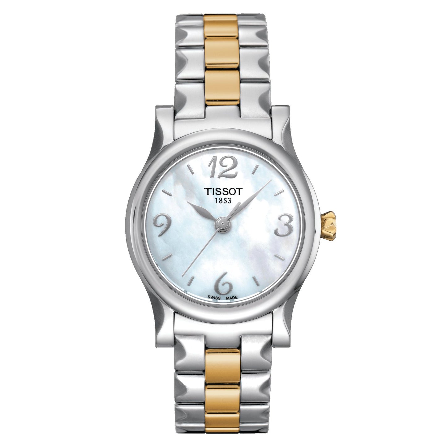 Tissot Stylis-T (Stainless Steel, Grey/Yellow Gold 1N14) Arabic And Indexes