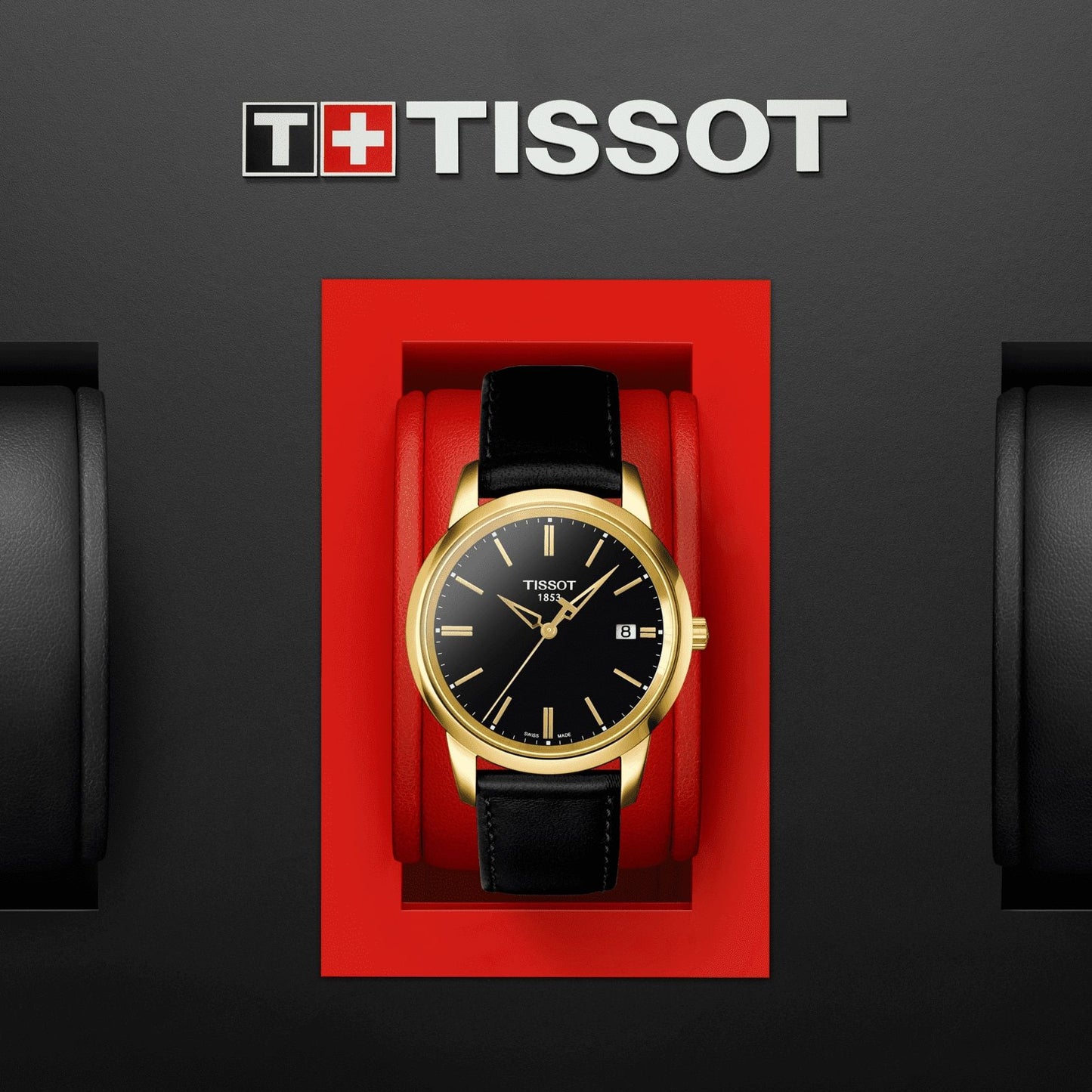 Tissot Classic Dream (Leather, Black) Roman