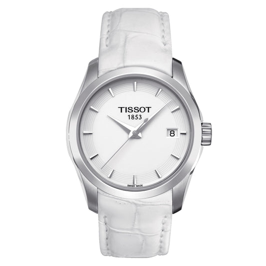 Tissot Couturier Lady (Leather, White) Indexes