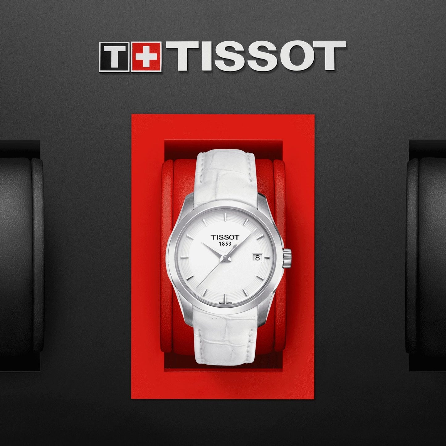Tissot Couturier Lady (Leather, White) Indexes