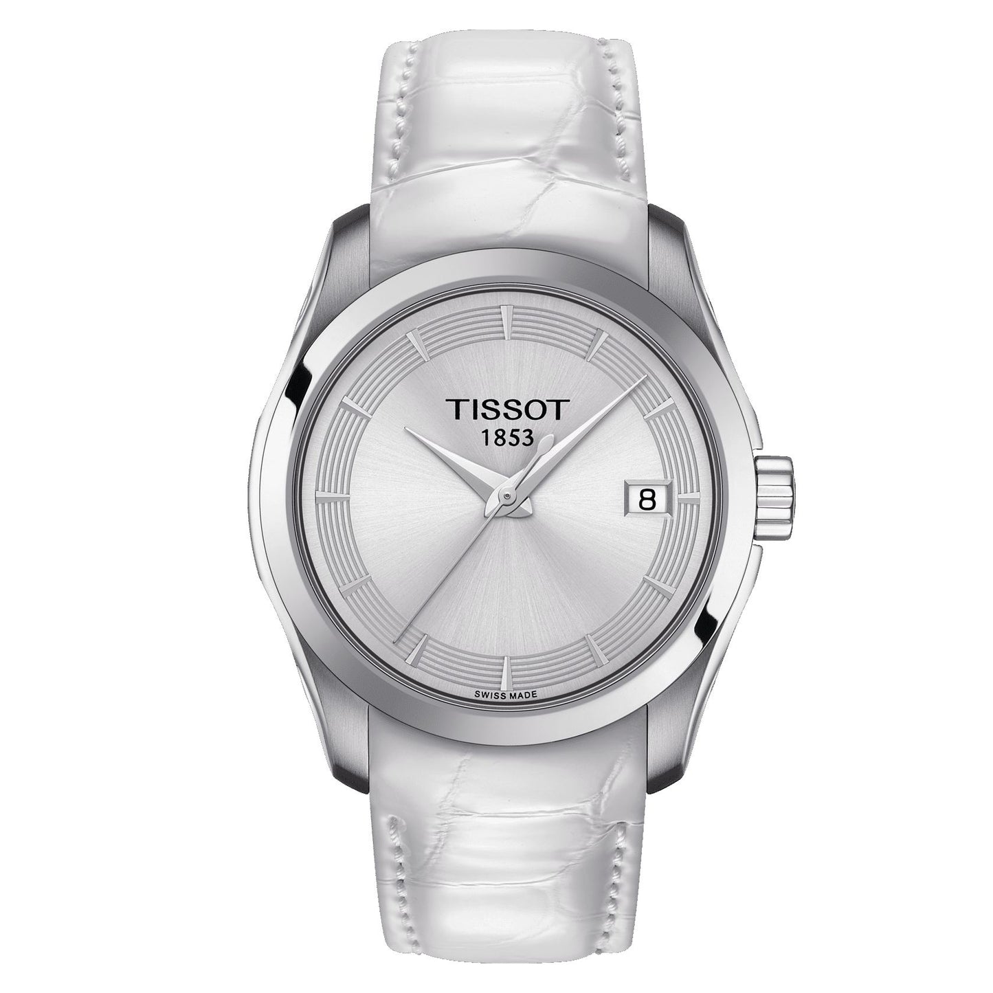 Tissot Couturier Lady (Leather, White) Indexes