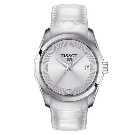 Tissot Couturier Lady (Leather, White) Indexes