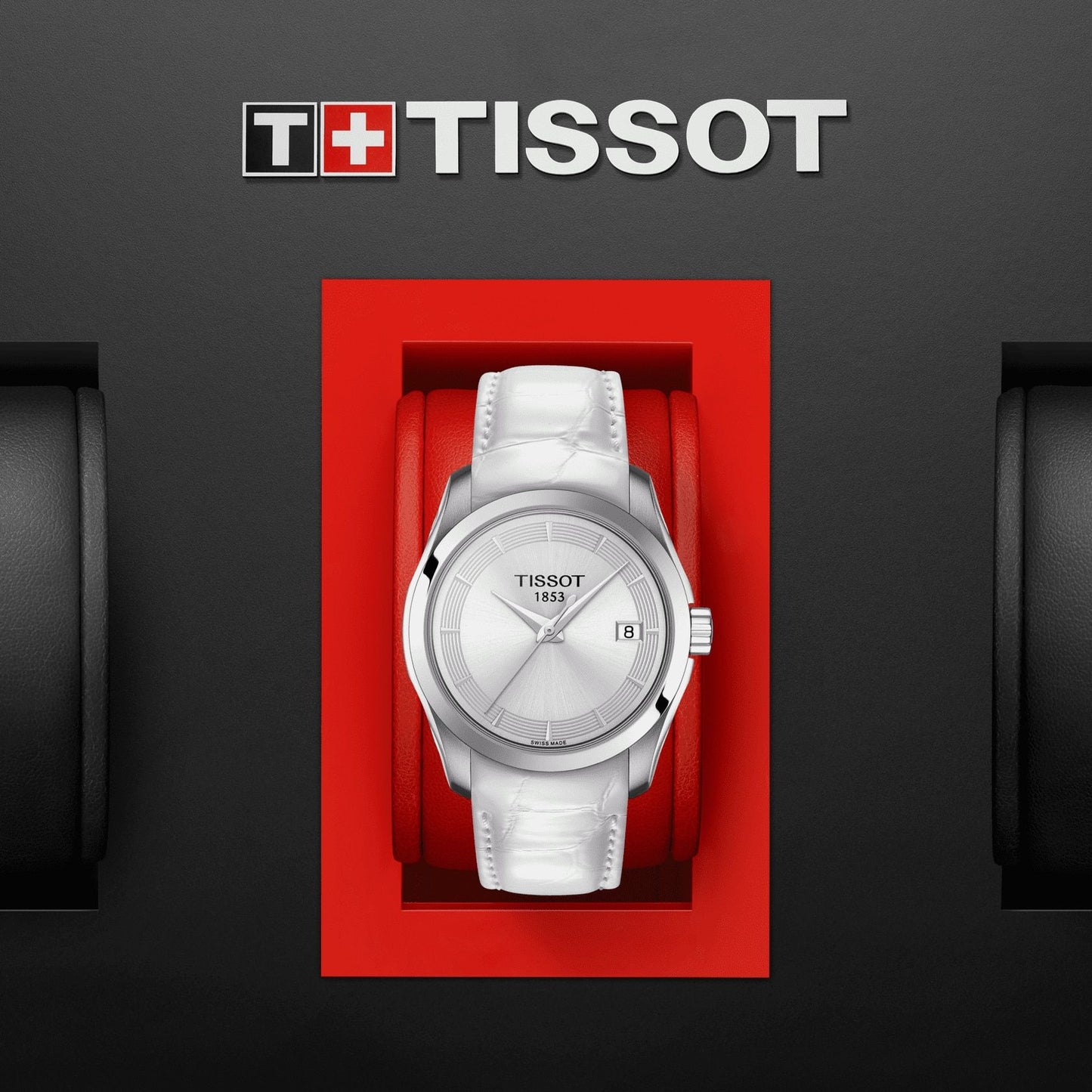 Tissot Couturier Lady (Leather, White) Indexes