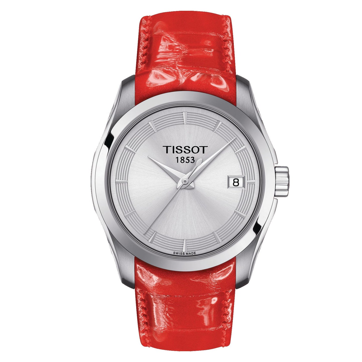 Tissot Couturier Lady (Leather, Red) Indexes
