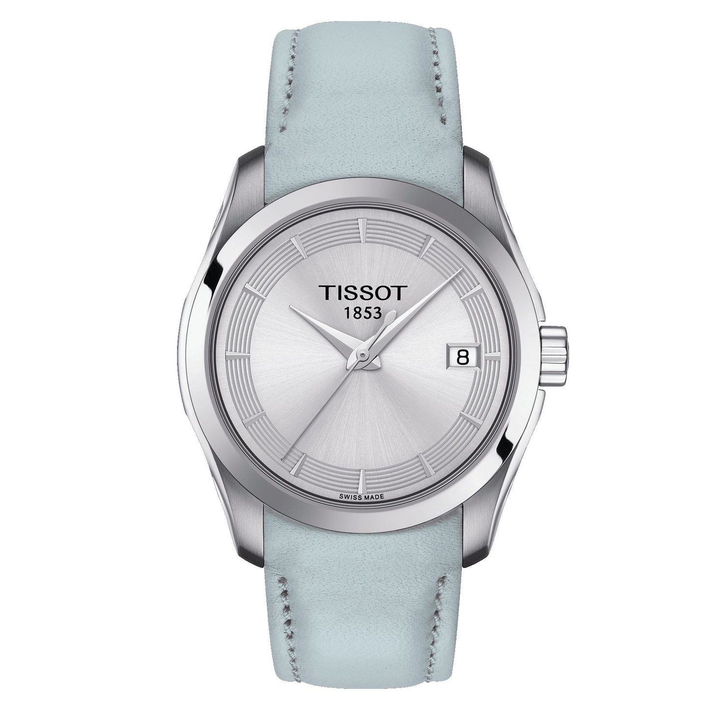 Tissot Couturier Lady (Leather, Blue) Indexes