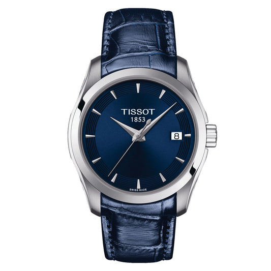 Tissot Couturier Lady (Leather, Blue) Indexes